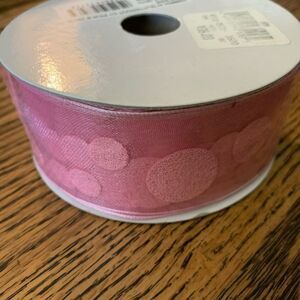 25 yards of Glitterdot pink ribbon